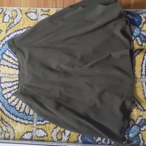 Modcloth Olive Green Midi Skirt